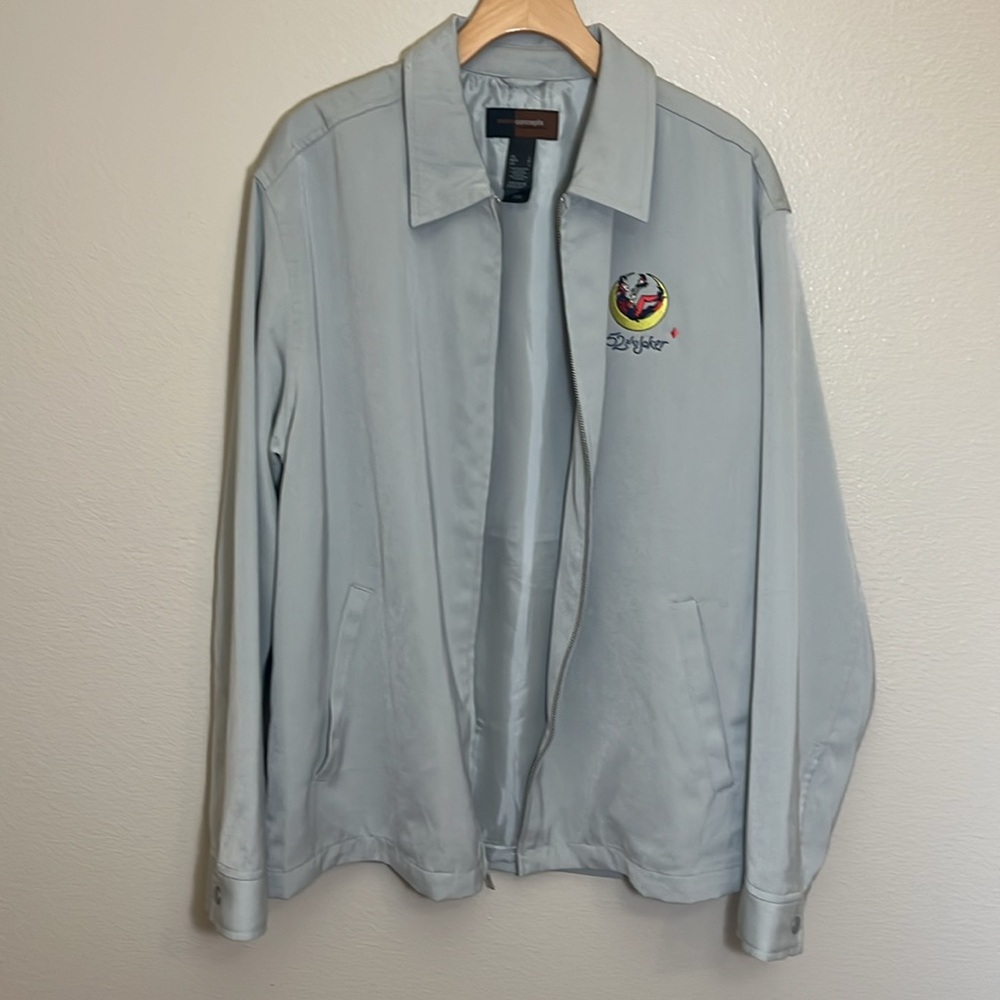 Metro Concepts Claiborne Company Gray 52 Plus Joker Embroidered Jacket - Picture 6 of 9